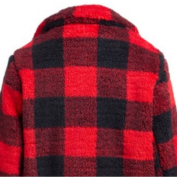 *No Longer For Sale* Steve Madden Plaid Sherpa Coat! NWT! Size XL - Picture 8 of 10